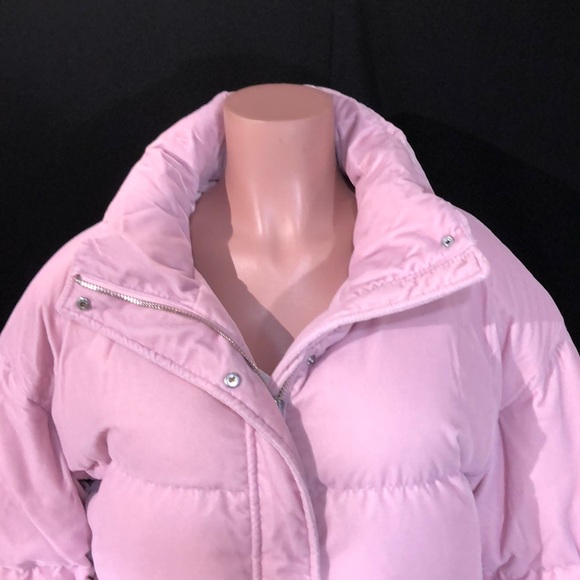 NWT JUICY COUTURE Pink Velvet Puffer Coat Jacket - Picture 4 of 8